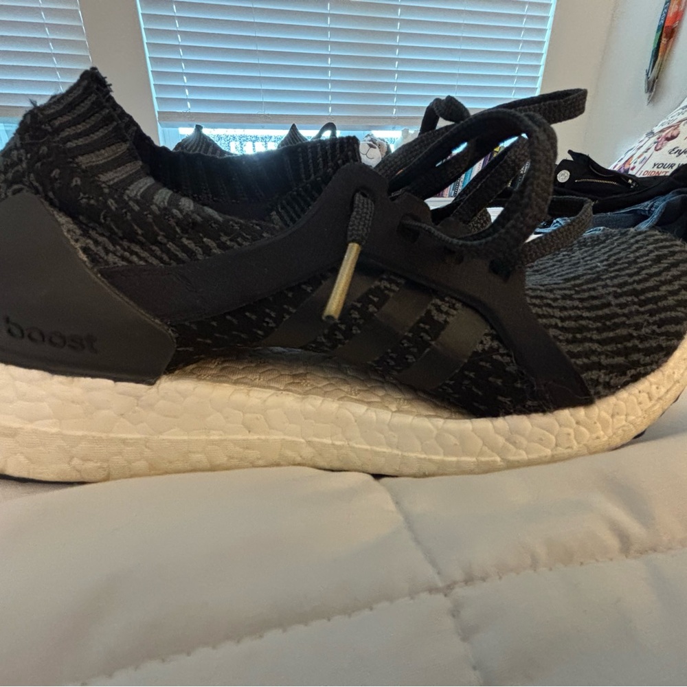adidas Black and White Athletic Shoes